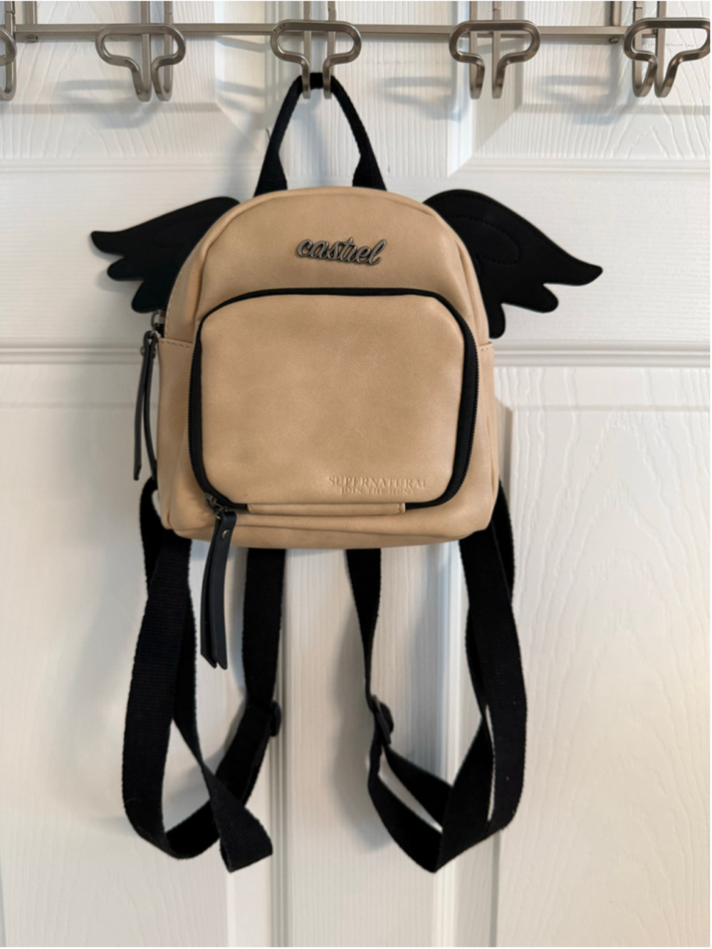 RARE Hot Topic Supernatural Castiel Wings Mini Backpack Perfect Condition SPN